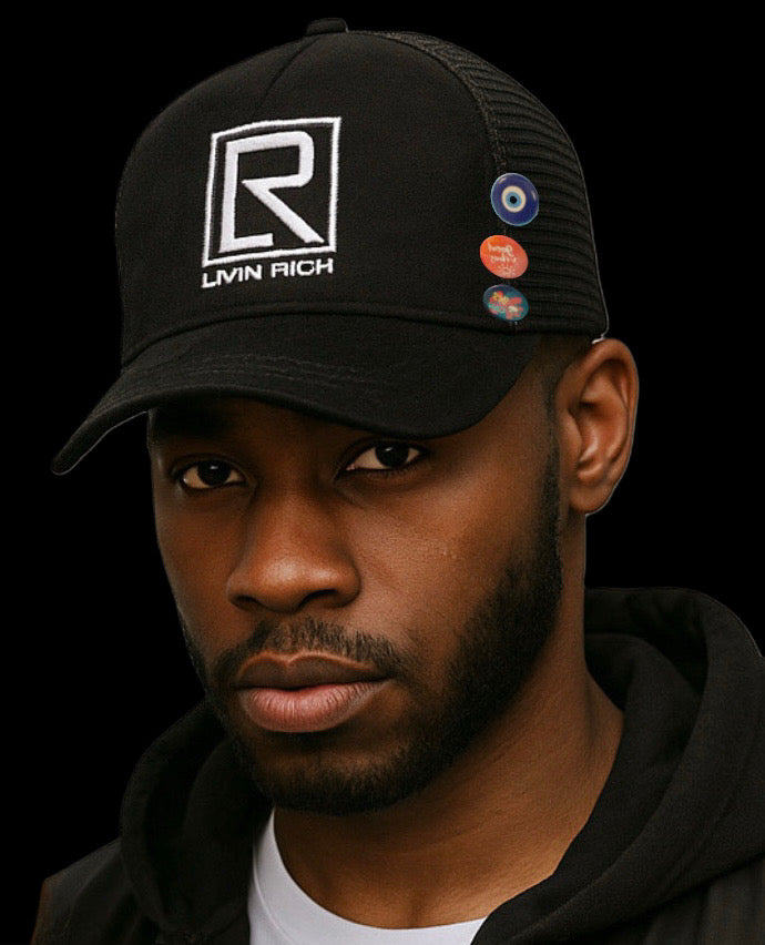 LIVIN RICH HATS (Black)