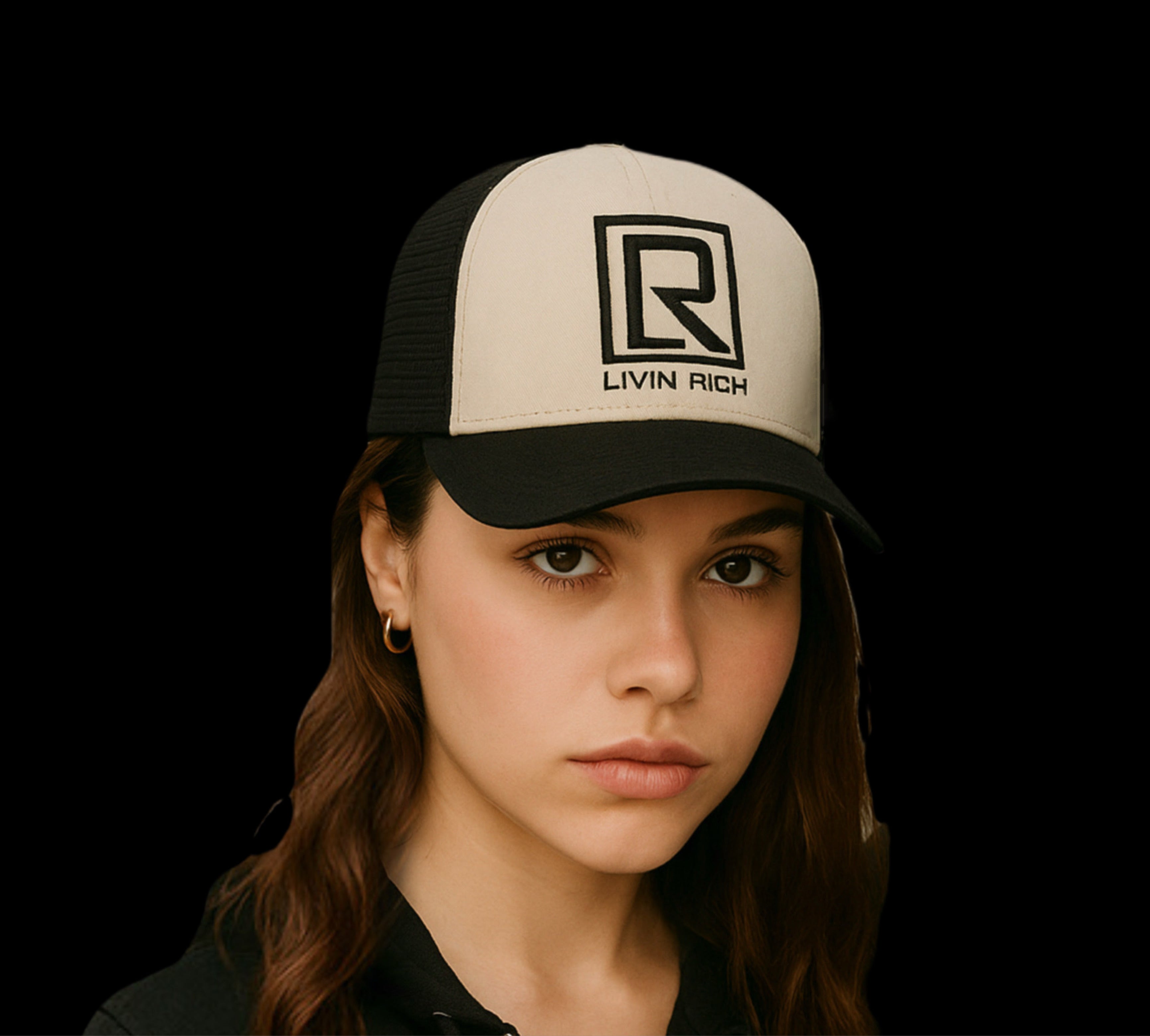 LIVIN RICH HAT (WHITE)